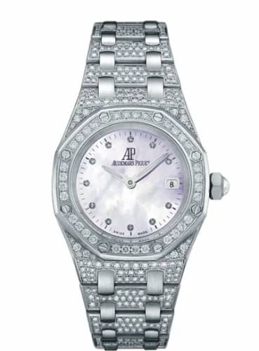 Audemars Piguet Royal Oak 67602 Quartz White Gold / Diamond / MOP / Bracelet 67602BC.ZZ.1212BC.01