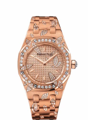 Audemars Piguet Royal Oak 67616 Pink Gold / Pink / Leaves 67616OR.ZZ.1234OR.01