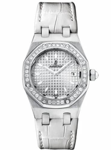 Audemars Piguet Royal Oak Quartz 67621 Stainless Steel / Diamond / Silver / Alligator 67621ST.ZZ.D012CR.02