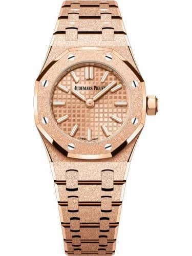 Audemars Piguet Royal Oak Mini Quartz Frosted Pink Gold / Silver 67630OR.GG.1312OR.01