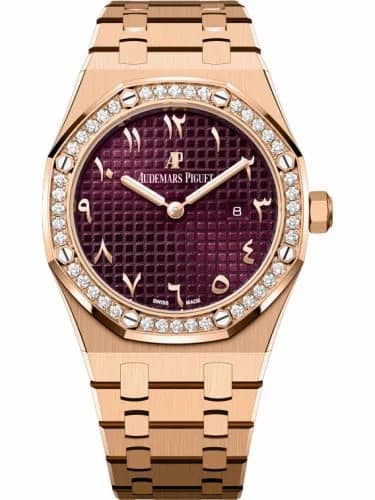 Audemars Piguet Royal Oak 67651 Quartz Pink Gold / Purple - Eastern Arabic 67651OR.ZZ.1261OR.06