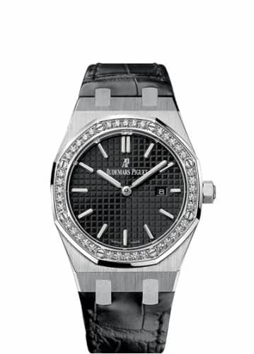 Audemars Piguet Royal Oak 67651 Quartz Stainless Steel / Black / Strap 67651ST.ZZ.D002CR.01