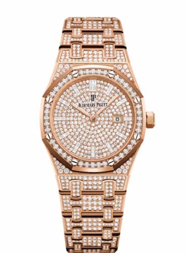 Audemars Piguet Royal Oak 33 Quartz Pink Gold / Diamond / Diamond / Bracelet 67652OR.ZZ.1265OR.01