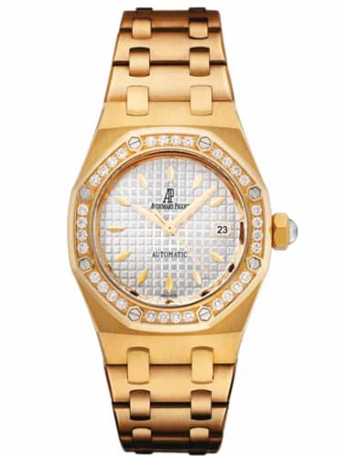 Audemars Piguet Royal Oak Selfwinding 77321 Yellow Gold / Diamond / Silver / Bracelet 77321BA.ZZ.1230BA.01