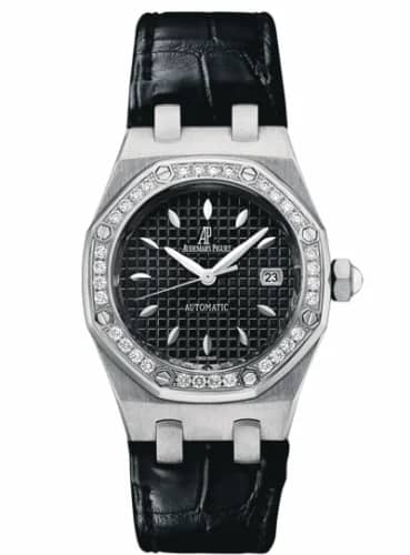 Audemars Piguet Royal Oak Selfwinding 77321 Stainless Steel / Diamond / Black / Alligator 77321ST.ZZ.D002CR.01