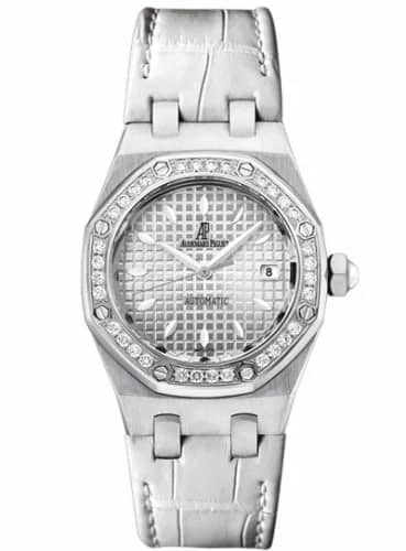 Audemars Piguet Royal Oak Selfwinding 77321 Stainless Steel / Diamond / Silver / Alligator 77321ST.ZZ.D012CR.01