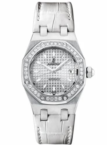Audemars Piguet Royal Oak Selfwinding 77321 Stainless Steel / Diamond / Silver / Alligator 77321ST.ZZ.D012CR.01