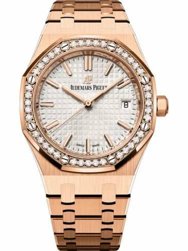 Audemars Piguet Royal Oak Selfwinding 34 Red Gold / Diamond / Silver / Bracelet 77351OR.ZZ.1261OR.01