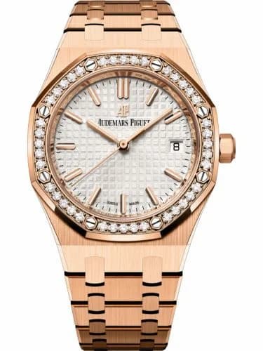 Audemars Piguet Royal Oak Selfwinding 34 Red Gold / Diamond / Silver / Bracelet 77351OR.ZZ.1261OR.01