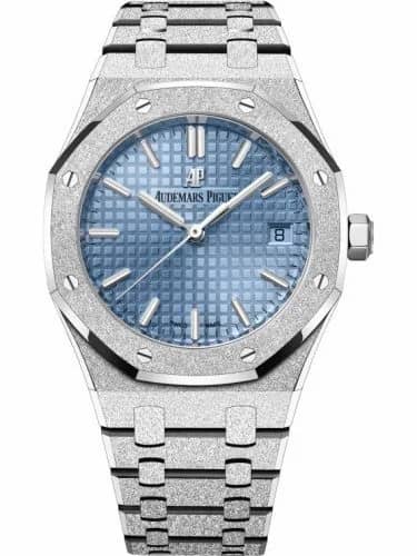Audemars Piguet Royal Oak Selfwinding 34 Frosted White Gold / Blue 77353BC.GG.1263BC.01