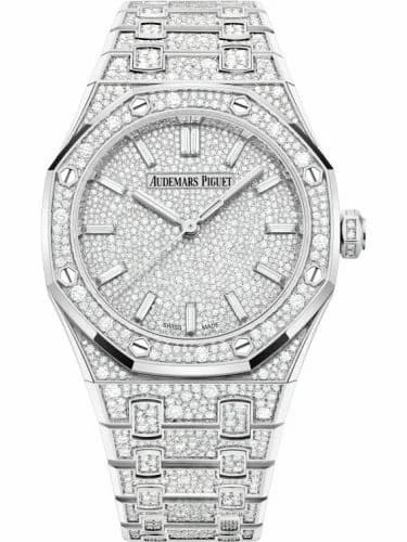 Audemars Piguet Royal Oak Selfwinding 34 White Gold - Snow-Set 77452BC.ZZ.1365BC.01