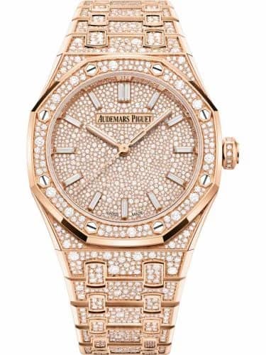 Audemars Piguet Royal Oak Selfwinding 34 Pink Gold - Snow-Set 77452OR.ZZ.1365OR.01