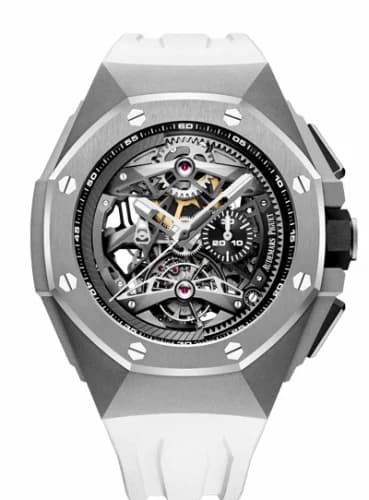 Audemars Piguet Royal Oak Concept Tourbillon Chronograph Openworked Selfwinding Titanium / White 26587TI.OO.D010CA.01