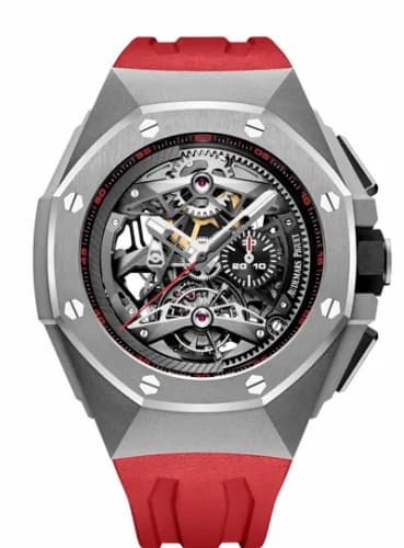 Audemars Piguet Royal Oak Concept Tourbillon Chronograph Openworked Selfwinding Titanium / Red 26587TI.OO.D067CA.01
