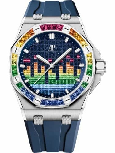 Audemars Piguet Royal Oak Offshore Selfwinding Music Edition White Gold - Rainbow / Aventurine 15601BC.YY.D343CA.01