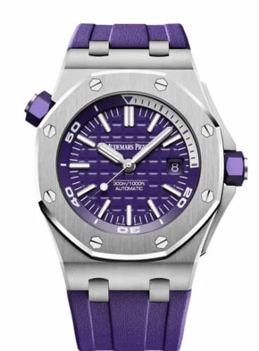 Audemars Piguet Royal Oak Offshore Diver Stainless Steel / Purple 15710ST.OO.A077CA.01