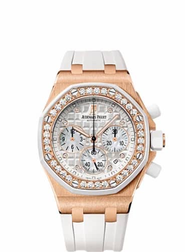 Audemars Piguet Royal Oak OffShore 26048 Lady Chronograph Pink Gold / White 26048OK.ZZ.D010CA.01