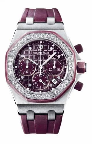 Audemars Piguet Royal Oak OffShore 26048 Lady Chronograph Stainless Steel / Plum 26048SK.ZZ.D066CA.01