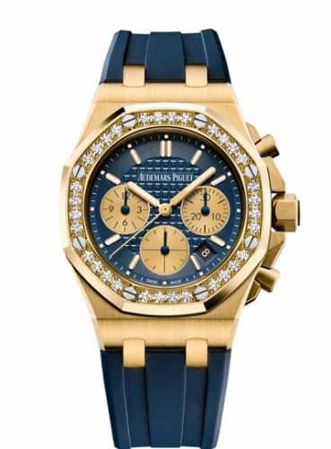 Audemars Piguet Royal Oak OffShore 26231 Lady Chronograph Yellow Gold / Blue / Diamond 26231BA.ZZ.D027CA.01