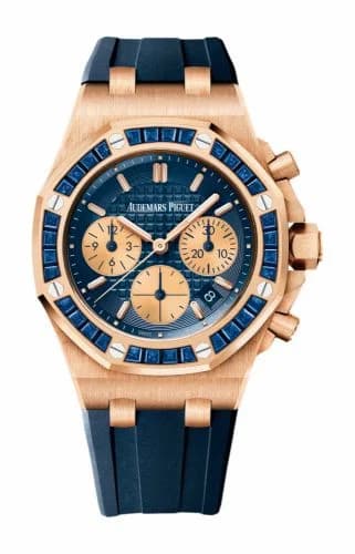 Audemars Piguet Royal Oak OffShore Lady Chronograph Pink Gold / Blue / Bartorelli 26236OR.SS.D027CA.01