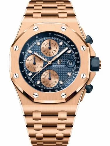 Audemars Piguet Royal Oak Offshore Pink Gold / Blue / Bracelet 26238OR.OO.2000OR.01
