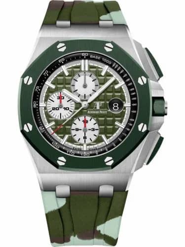 Audemars Piguet Royal Oak Offshore 44 Stainless Steel / Ceramic / Khaki / Rubber 26400SO.OO.A055CA.01