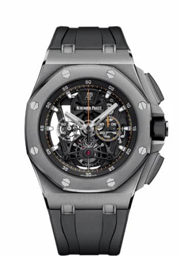 Audemars Piguet Royal Oak Offshore Tourbillon Chronograph Openworked Titanium / Rubber 26407TI.GG.A002CA.01