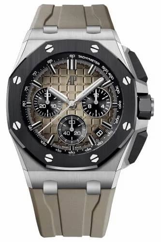Audemars Piguet Royal Oak Offshore 43 Stainless Steel / Ceramic / Taupe 26420SO.OO.A600CA.01