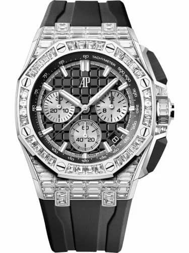 Audemars Piguet Royal Oak Offshore 43 White Gold - Baguette / Black 26425BC.ZZ.D002CA.01