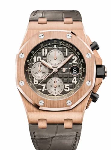 Audemars Piguet Royal Oak Offshore 42 Pink Gold / Grey / Alligator 26470OR.OO.A125CR.01