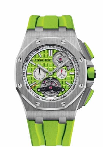 Audemars Piguet Royal Oak Offshore Tourbillon Chronograph Selfwinding Stainless Steel / Green 26540ST.OO.A038CA.01