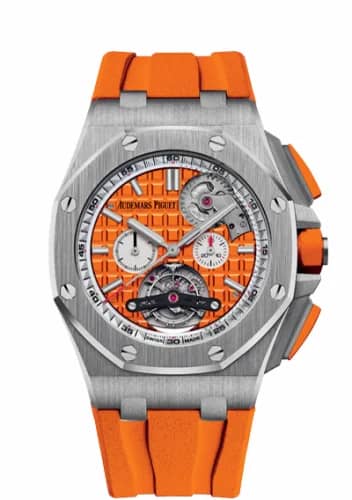 Audemars Piguet Royal Oak Offshore Tourbillon Chronograph Selfwinding Stainless Steel / Orange 26540ST.OO.A070CA.01