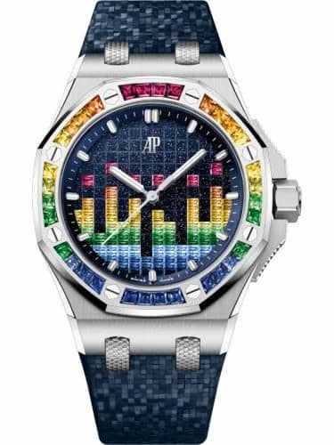 Audemars Piguet Royal Oak Offshore Selfwinding Music Edition White Gold - Rainbow / Aventurine 77601BC.YY.D343CA.01
