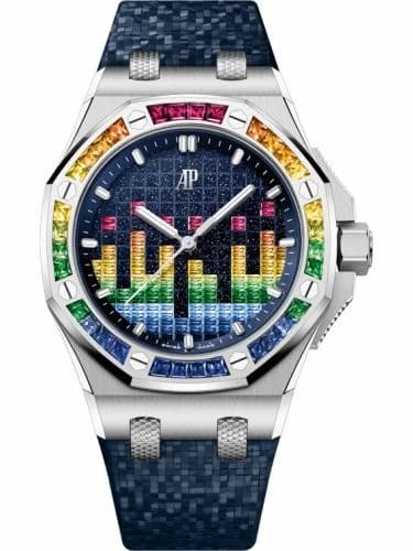 Audemars Piguet Royal Oak Offshore Selfwinding Music Edition White Gold - Rainbow / Aventurine 77601BC.YY.D343CA.01