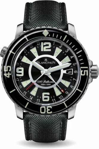 Blancpain Fifty Fathoms GMT Stainless Steel / Black / Canvas 50021-12B30-52B — фото часов Blancpain Fifty Fathoms GMT Stainless Steel / Black / Canvas 50021-12B30-52B — фото часов
