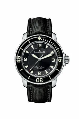 Blancpain Fifty Fathoms Automatique Stainless Steel / Black / Black Canvas 5015-1130-52A — фото часов Blancpain Fifty Fathoms Automatique Stainless Steel / Black / Black Canvas 5015-1130-52A — фото часов