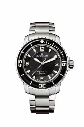 Blancpain Fifty Fathoms Automatique Stainless Steel / Black / Bracelet 5015-1130-71S — фото часов Blancpain Fifty Fathoms Automatique Stainless Steel / Black / Bracelet 5015-1130-71S — фото часов