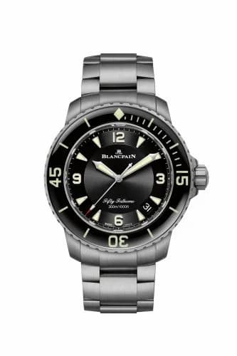 Blancpain Fifty Fathoms Automatique Titanium / Black / Bracelet 5015-12B30-98B