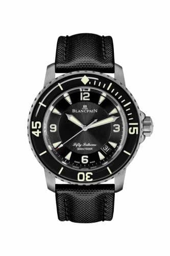 Blancpain Fifty Fathoms Automatique Titanium / Black / Sailcloth 5015-12B30-B52B