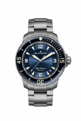 Blancpain Fifty Fathoms Titanium / Blue / Bracelet 5015-12B40-98 — фото часов Blancpain Fifty Fathoms Titanium / Blue / Bracelet 5015-12B40-98 — фото часов