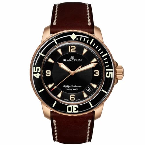 Blancpain Fifty Fathoms Automatique Red Gold / Black / Brown Barennia 5015A-3630-63B — фото часов Blancpain Fifty Fathoms Automatique Red Gold / Black / Brown Barennia 5015A-3630-63B — фото часов