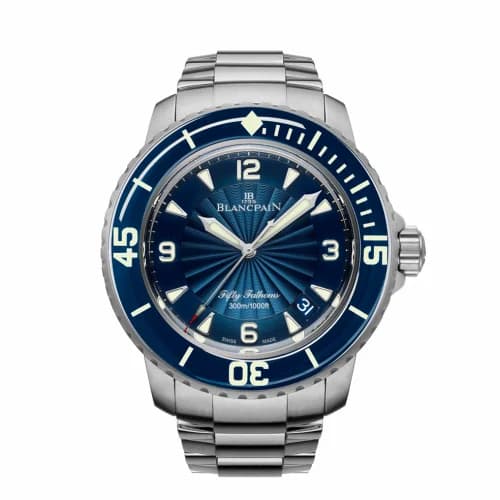 Blancpain Fifty Fathoms Automatique Stainless Steel / Blue / Bracelet 5015D-1140-71B — фото часов Blancpain Fifty Fathoms Automatique Stainless Steel / Blue / Bracelet 5015D-1140-71B — фото часов