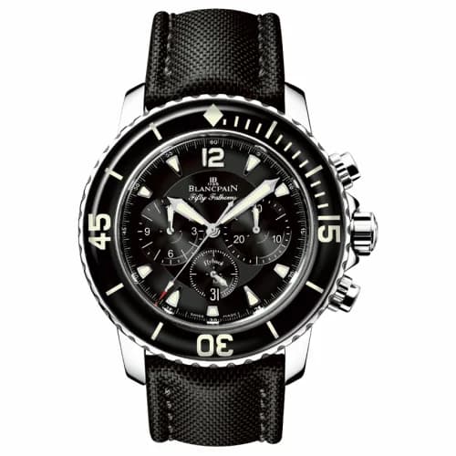 Blancpain Fifty Fathoms Chronographe Flyback Stainless / Black / Black Canvas 5085F-1130-52