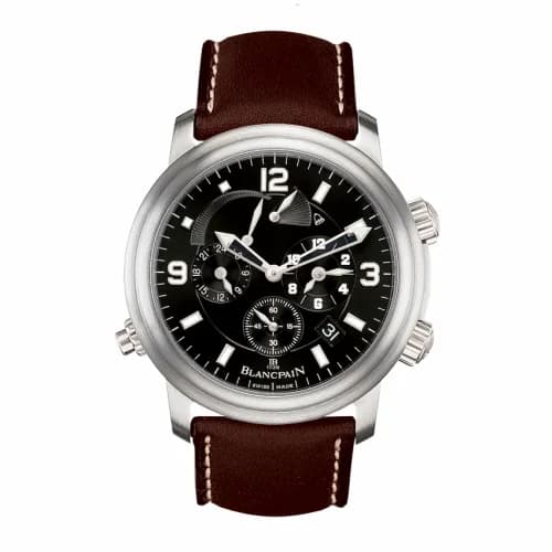 Blancpain Léman Réveil GMT Titanium / Black / Barennia 2041-1230-63B