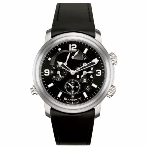 Blancpain Léman Réveil GMT Titanium / Black / Rubber 2041-1230-64B