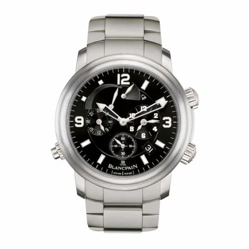 Blancpain Léman Réveil GMT Titanium / Black / Bracelet 2041-1230-98B