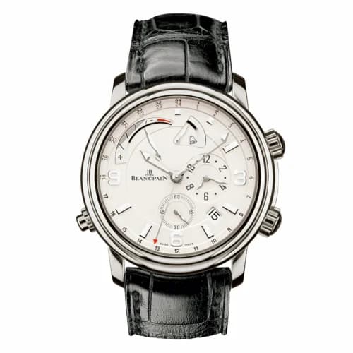 Blancpain Léman Réveil GMT White Gold / Opaline / Alligator 2841-1542-53B