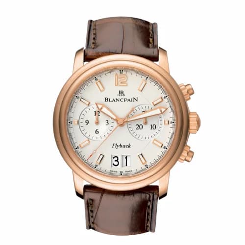 Blancpain Léman Chronographe Flyback Grande Date Red Gold / Opaline / Alligator 2885F-36B42-53B