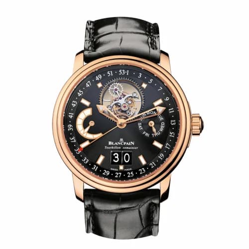 Blancpain Léman Tourbillon Semainier Grande Date Red Gold / Black / Alligator 2925-3630-53B
