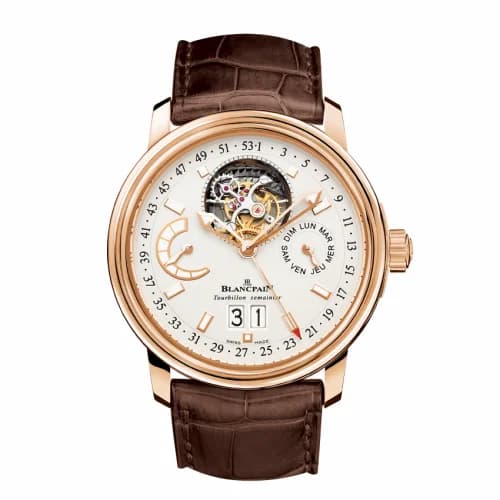 Blancpain Léman Tourbillon Semainier Grande Date Red Gold / Opaline / Alligator 2925-3642-53B